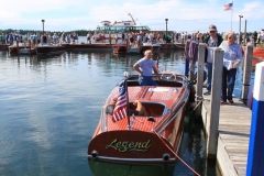 “Legend” a 23’ 1942 Chris Craft Custom Runabout the only year for silver gauges Brent Gatecliff Waterford, Michigan2