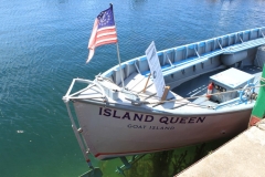 ACBS Most Original Award a 26’ 1919 32hp Kermath inboard the “Island Queen” owned by Dupre Brothers Goat Island, Michigan