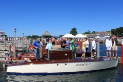 Winner Best of Show and Best Racer “Antoinette V” 1929 26’ Kramer-Hacker John & Amy Zea from Oconomowoc, Wisconsin