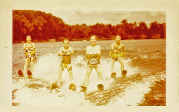 four-skiiers-Mud-Lake-1956