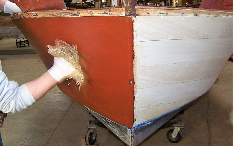 Staining a Wooden Boat