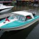 1962 Glastron Surflite w/Optional Hardtop & Bench Seating, original Evinrude Lark III 40hp motor