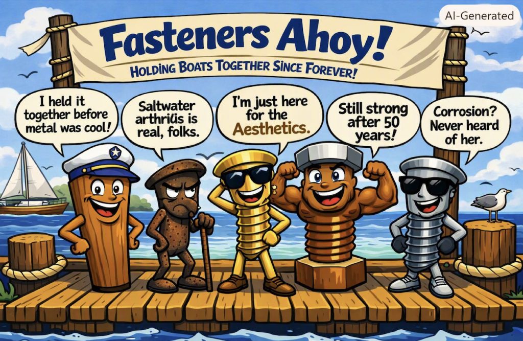 The History and Evolution of Metal Fasteners in Boatbuilding